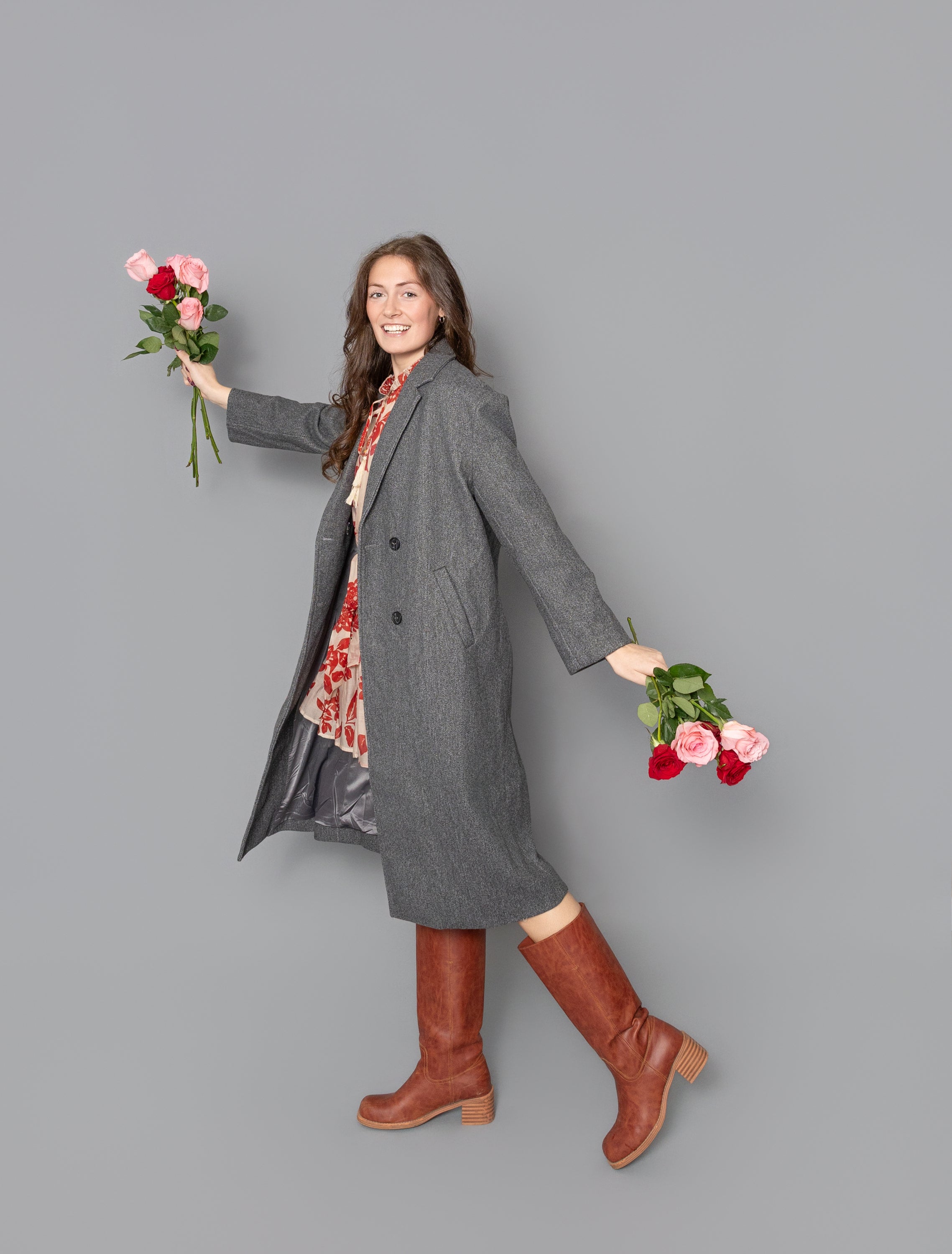 Days Out Felted Duster Coat