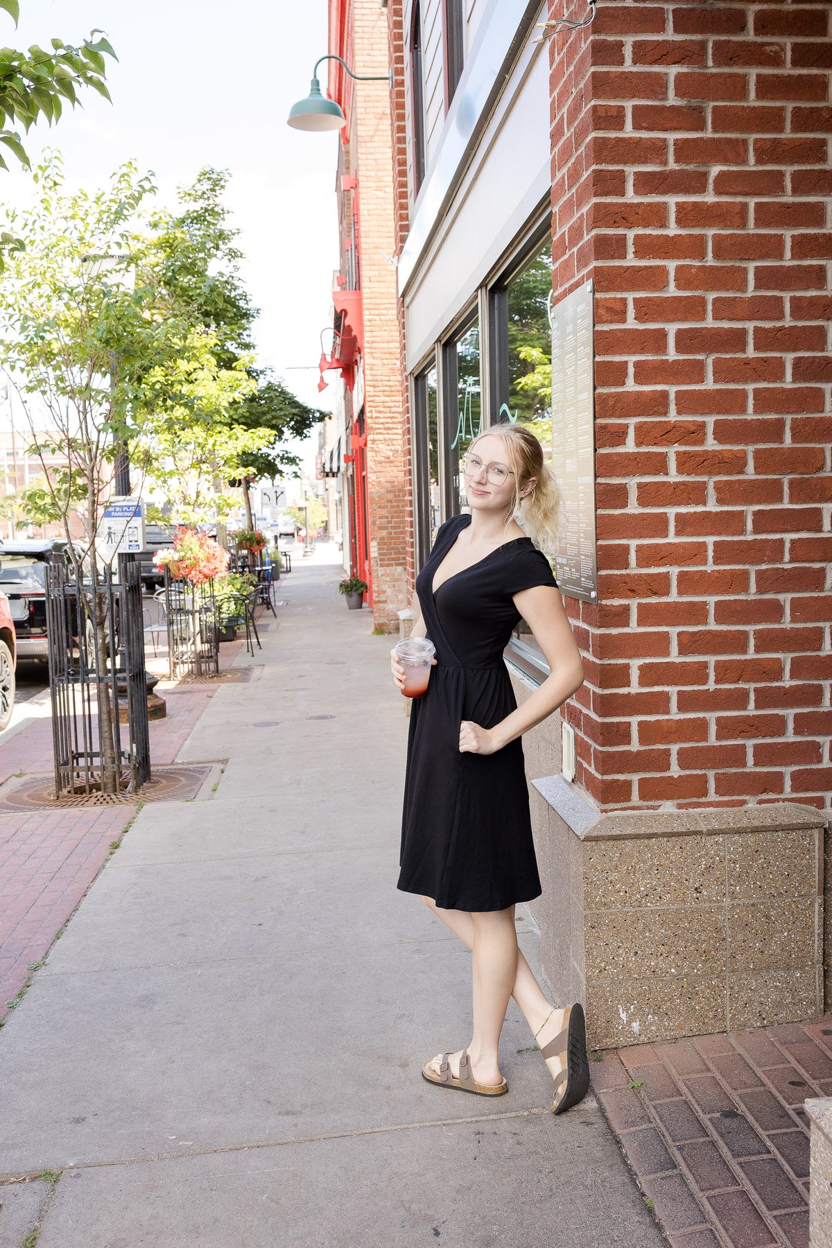 Flare Crossover Dress by: Pact
