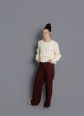 Burgundy Judy Blue Denim