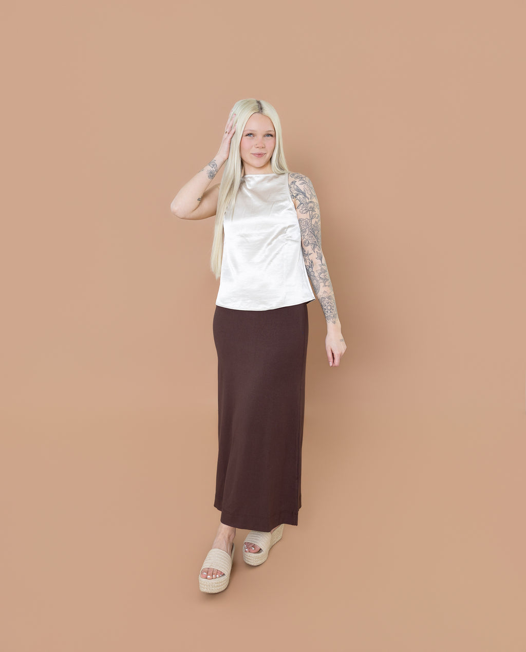 Mocha Midi Skirt