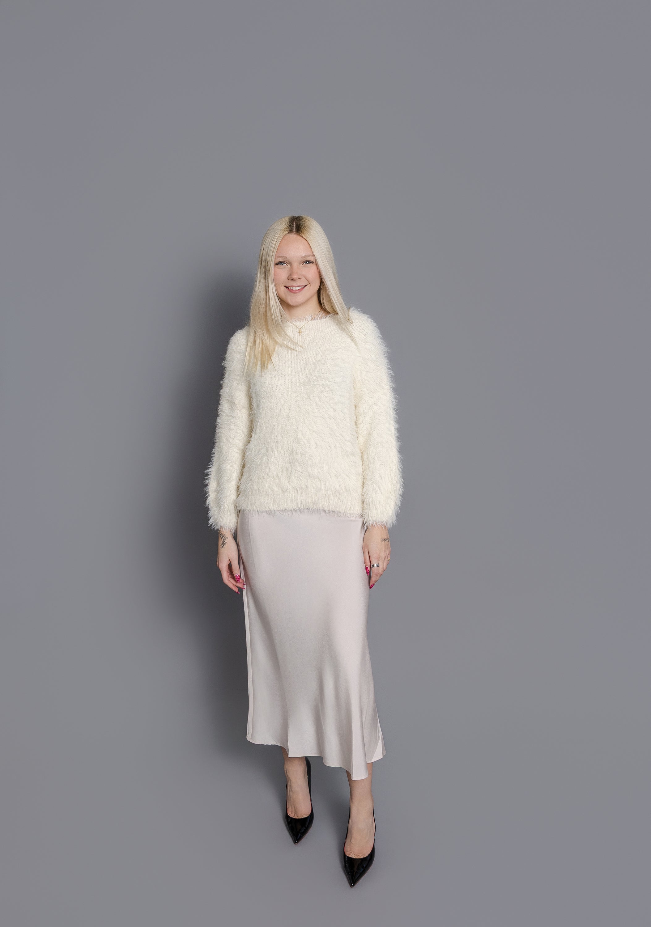 Shelby Satin Midi Skirt