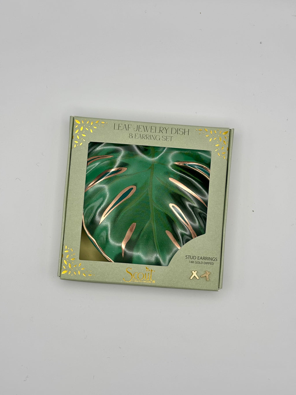 Dainty Jewelry Dish & Earring Set