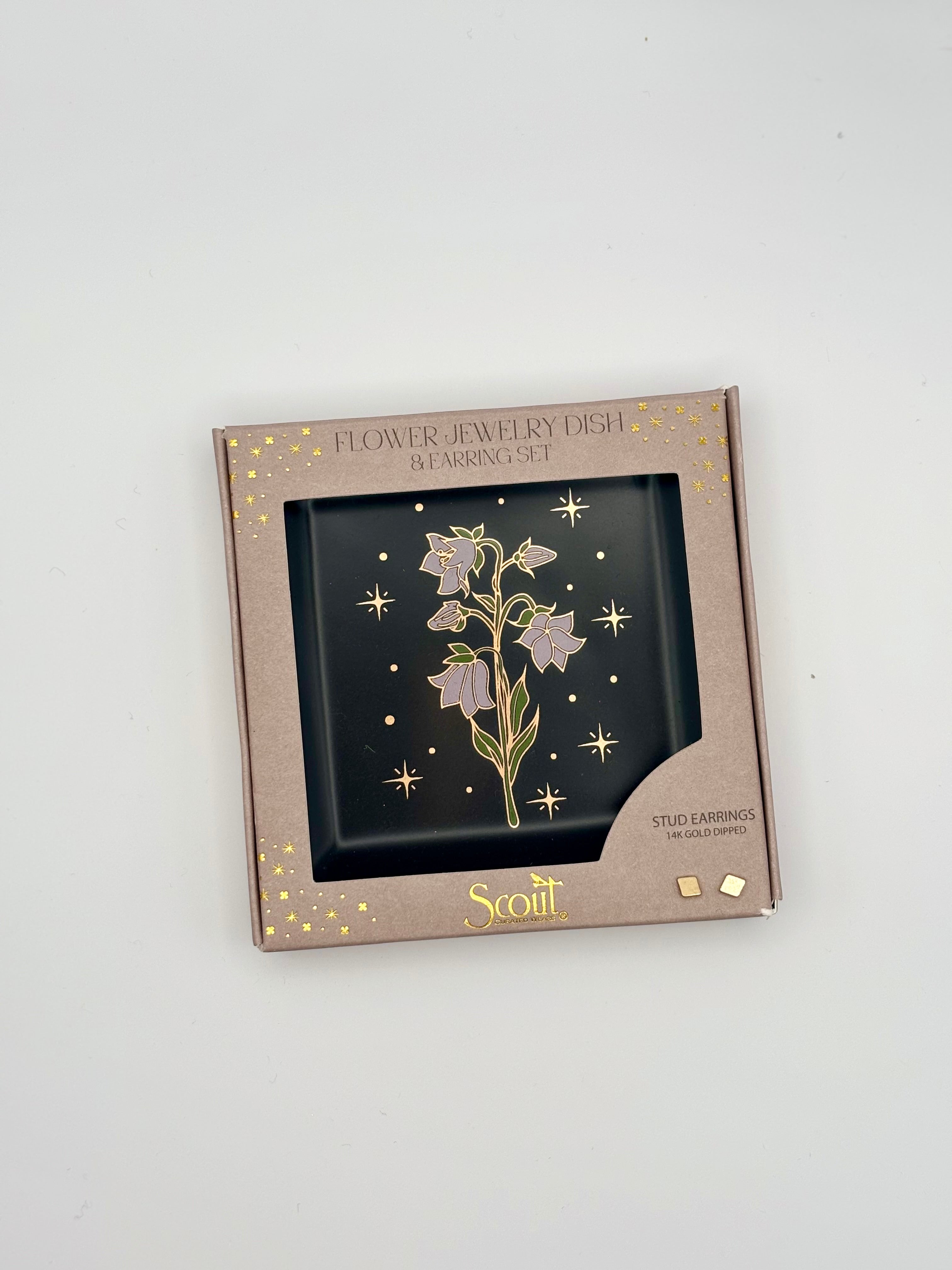 Dainty Jewelry Dish & Earring Set