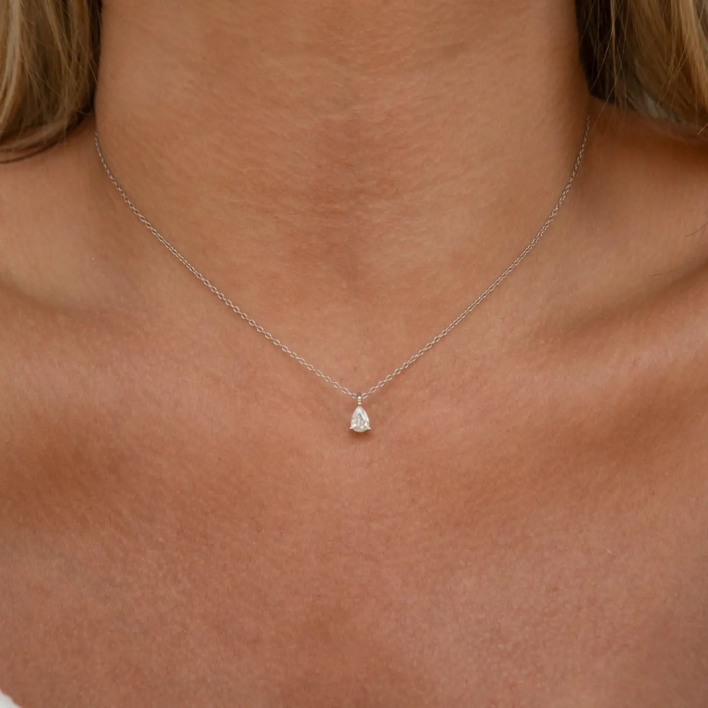 Silver Crystal Necklace